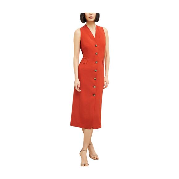 M.M.LaFleur Dresses & Skirts - M.M.LaFleur Tailored Red Cassandra Size 18 Dress